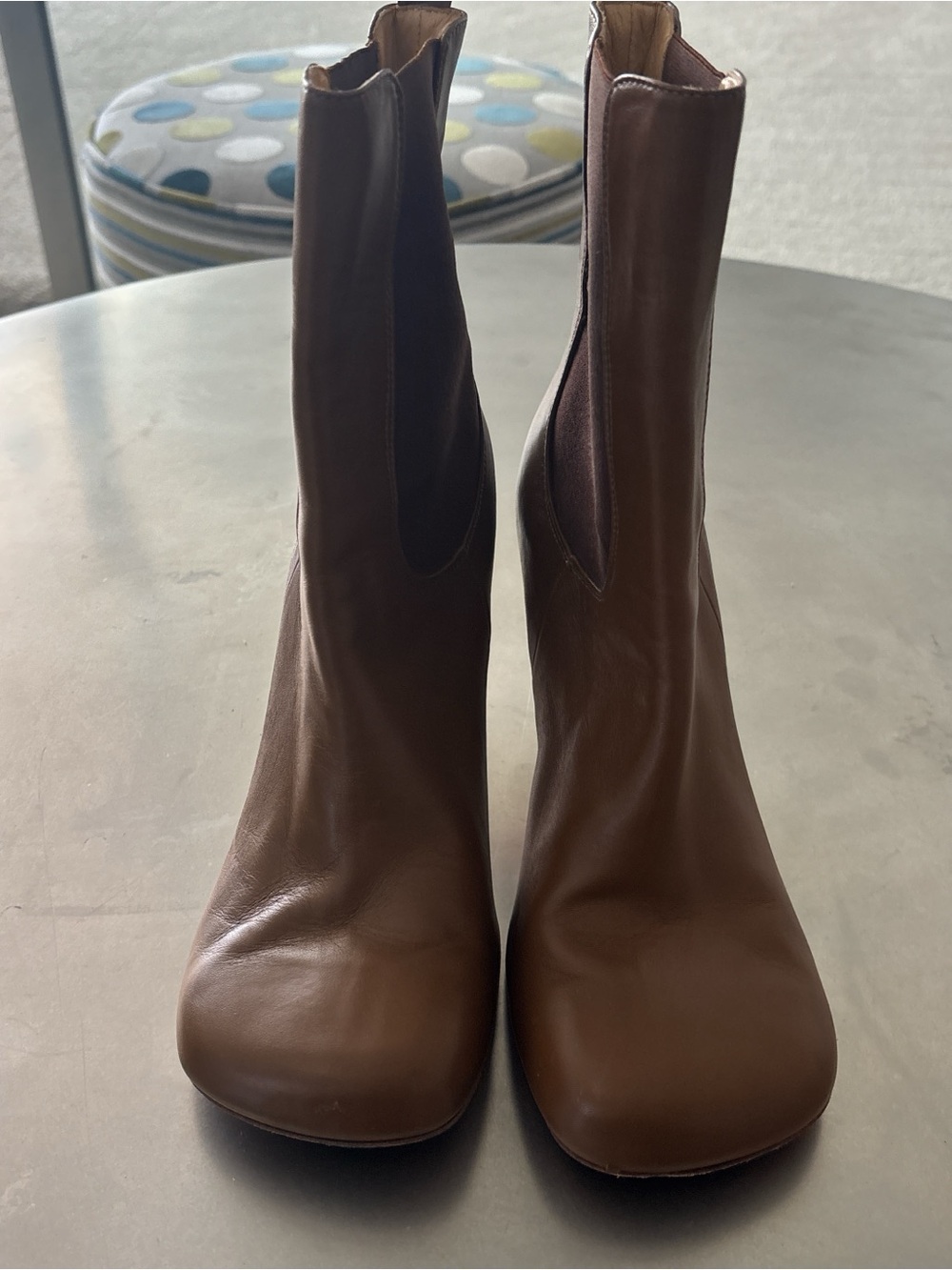 Brown Leather Women's Ankle Boots